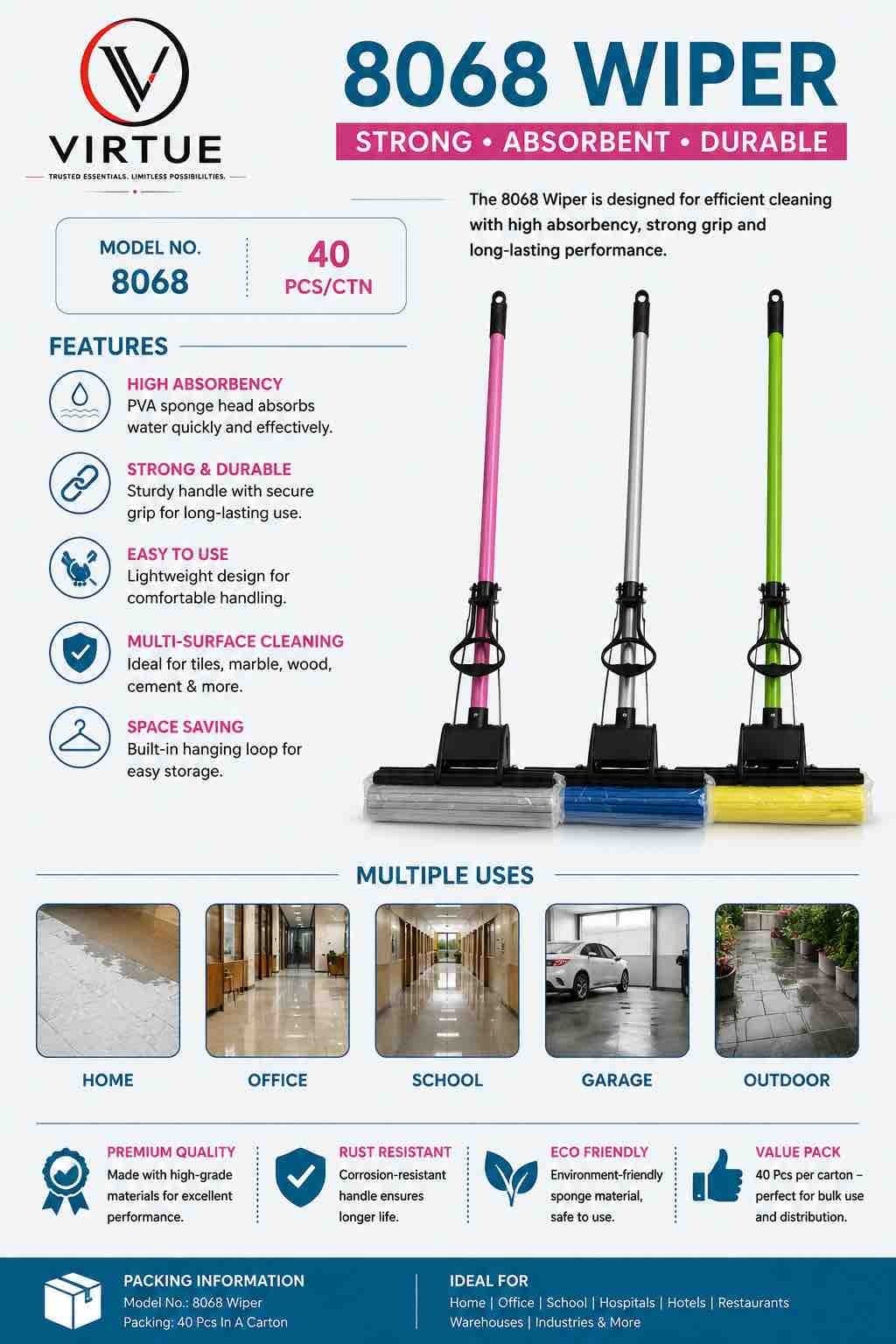 Virtue 8068 Wiper / Mop — Virtue Africa wholesale sourcing